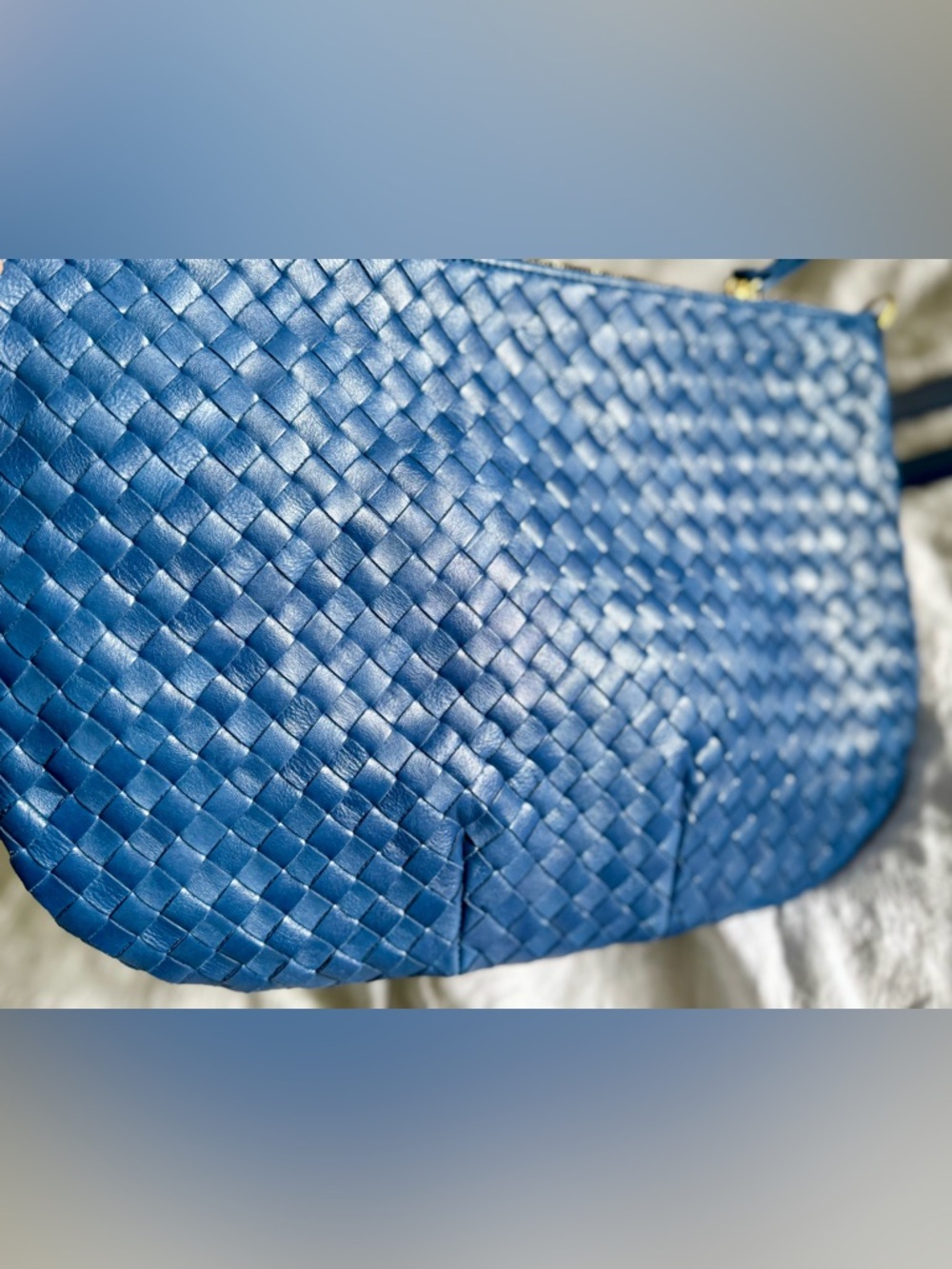 Clare V - Moyen Messenger in French Blue *NWOT - Picture 3 of 4